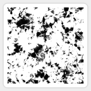 Black and white marble - Tie-Dye Shibori Texture Sticker